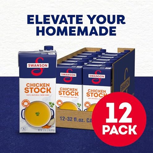 SWANSON S Chicken Stock, 32 oz Carton (12 Pack)