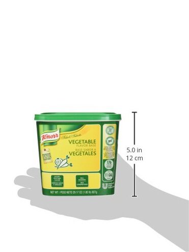 Knorr Professional Select Vegetable Base Bouillon, Vegetarian, Gluten Free, No added MSG, 1.82 Pound (Pack of 6)
