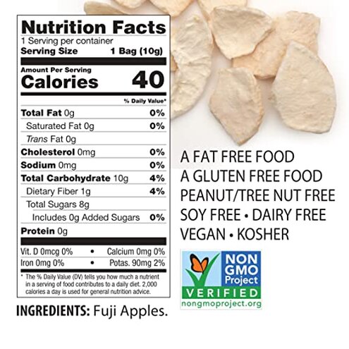 Brothers-ALL-Natural Fuji Apple Crisps, 0.35-Ounce Bags, 24 Count (00017)