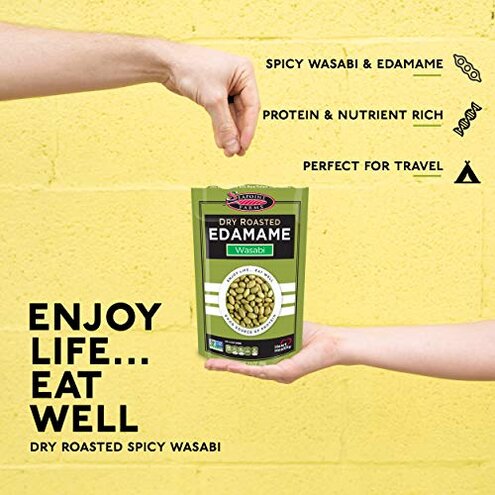 Seapoint Farms Wasabi Dry Roasted Edamame, Healthy Gluten-Free Snacks, 12-Pack, 3.5 Ounce (Pack of 12)