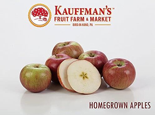 Kauffman Orchards Fresh Mcintosh Apples, Hand-Picked New-Crop Wax-Free Heirloom Macintosh Apples (Box of 48)