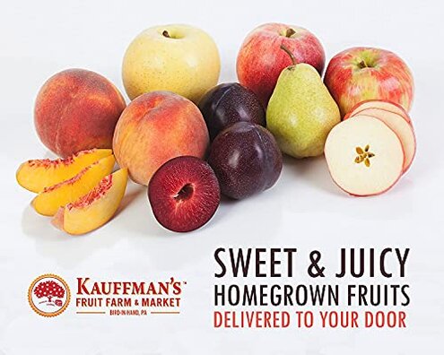 Kauffman Orchards Fresh Mcintosh Apples, Hand-Picked New-Crop Wax-Free Heirloom Macintosh Apples (Box of 48)