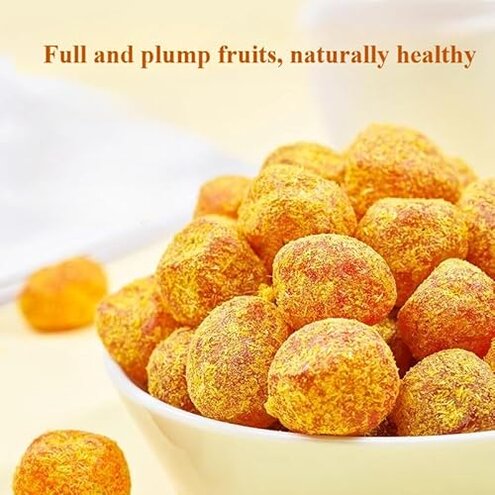 Instant iced kumquat, rock sugar loquat, sweet dried kumquat, candied fruit 500g/17.63oz, natural and healthy, nutritious preserved fruit snacks, frosted loquat, Dim sum (Sweet kumquat,2 cans)