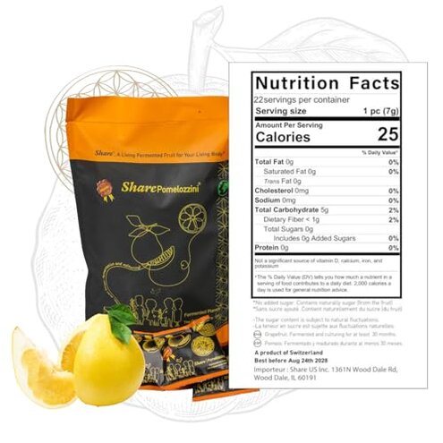 2x Share Original&reg; Fermented Green Plum Japanese Apricot 1,1lb, 30+month fermented + 1x Share Pomelozzini 0,375lb | Original fermented naturally grown grapefruit