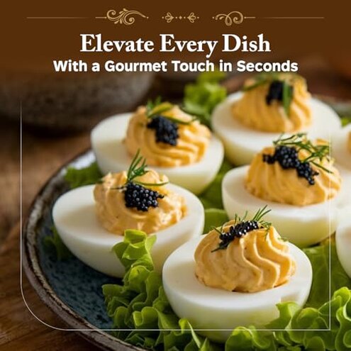 TartufLanghe Black Truffle Caviar Pearls – Luxury Italian Truffle Pearls, Perfect for Enhancing Dishes, Gourmet Gift – 50g Jar 1.76 OZ