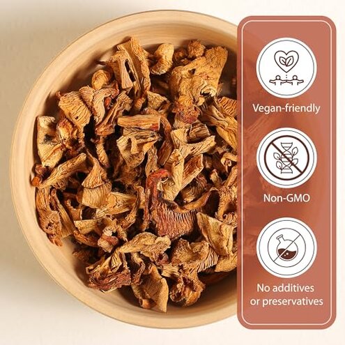 Crater Lake Specialty Foods Dried Chanterelle Mushrooms - All Natural, Rich Buttery Flavor, for cooking soups, stews and more. (8 Oz)