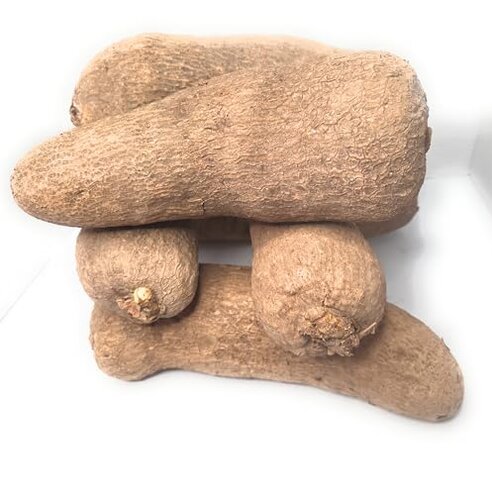 Fresh African Ghana Puna Yam, New YAM Between 5-7Lbs (1-2 tubers) Note Item Sold by Weight not per Piece