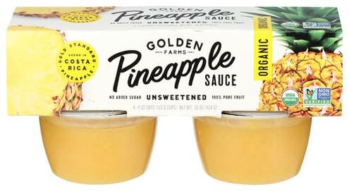 Golden Farms Pineapple Sauce: Packaging & Texture Review