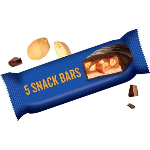 Little Secrets Dark Chocolate Nougat Bars | 5 Snack Bars per Bag| Made in Europe | Nothing Artificial & No Sugar Alcohols | Sustainable Cocoa | 3.9 Ounce, Pack of 6-30 bars total