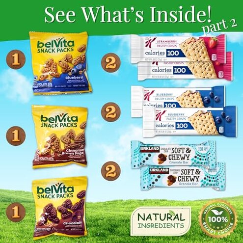Healthy Snack Variety Box for Adults - Deluxe Assortment with Granola Bars, Nut Mixes, and Fruit Snacks for Families, Office, Gifts, and Travel (28 Count)