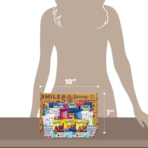 Healthy Snack Variety Box for Adults - Deluxe Assortment with Granola Bars, Nut Mixes, and Fruit Snacks for Families, Office, Gifts, and Travel (28 Count)