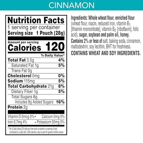 Kellogg's Scooby-Doo! Graham Cracker Snacks, Cinnamon, Made with Whole Grain, (1 Oz Bag), 40 Bags