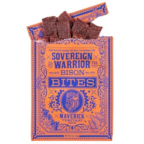 Sovereign Warrior 100% Grass-Fed Bison Bites Sampler Pack | Handcrafted, Locally Sourced & Made in Montana &ndash; Honey Sweetened, No Preservatives, Gluten Free, No Antibiotics or Hormones