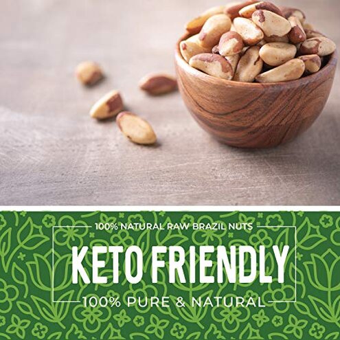 Herbaila Brazil Nuts Raw, 2lb. Brazilian Nuts, Raw Brazil Nuts Unsalted, Shelled Brazil Nuts Whole, Fresh Brazil Nuts Brazilian, All Natural, Non-GMO, Vegan. Whole and Shelled, 32 oz.