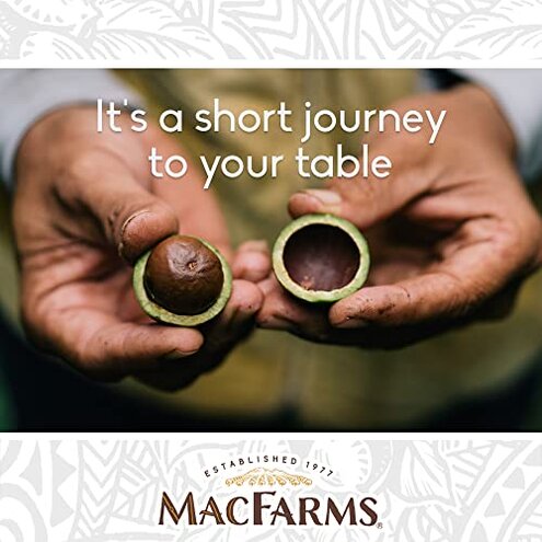 Macadamia Nuts | MacFarms Dry Roasted Macadamia Nuts 24 OZ (1 Pack) - Premium Roasted Nuts with Sea Salt Fresh From Hawaii, Sea Salt Flavored Healthy Snack