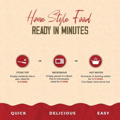 Chokhi Dhani Malai Kofta | Just Heat & Eat | Microwaveable | Instant Premix | Ready to Eat Meal in 2 Minutes (Pack of 3, 300g Each)