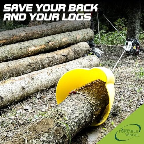 Portable Winch PCA-1290 Skidding Cone for Logs - Durable and Lightweight, Complements Portable Winches and Log Skidder for Efficient and Safer Logging