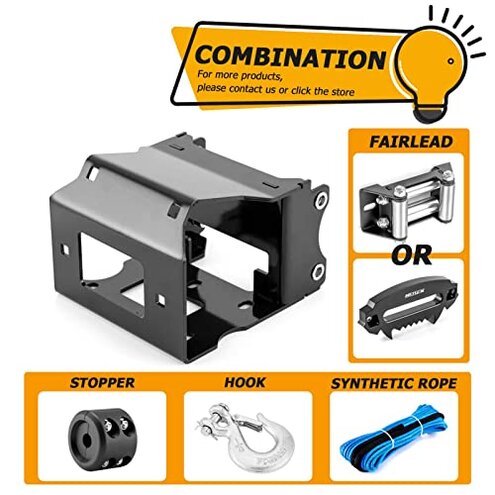 WeiSen Winch Mount Bracket Plate Compatible with Polaris Sportsman 400 450 500 550 570 800 850 2011-2025