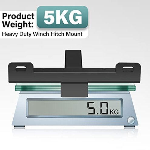 Winch Hitch Cradle Mount Plate, DACK Universal Receiver 10 x 4 1/2 Winch Mounting with 2''Receiver Hitch for Recovery Winches Heavy-Duty 15000Lbs Capacity for ATV UTV Truck