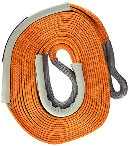 ARB ARB710LB 3-1/4" x 30' Recovery Snatch Strap Minimum Breaking Strength 24000 lbs Kinetic Stretch 20% With Reinforced Eyes and Protector Sleeves