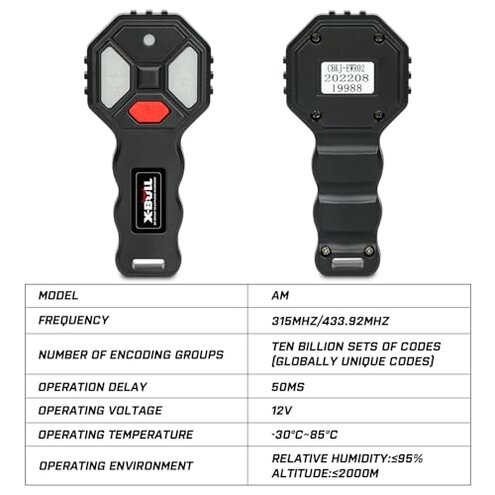 X-BULL New Wireless Winch 2 Remote Control Kit Handset Switch Car ATV SUV 12V