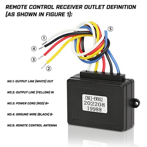 X-BULL New Wireless Winch 2 Remote Control Kit Handset Switch Car ATV SUV 12V