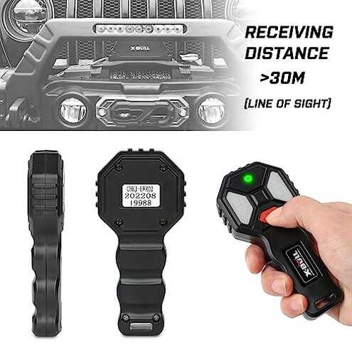 X-BULL New Wireless Winch 2 Remote Control Kit Handset Switch Car ATV SUV 12V
