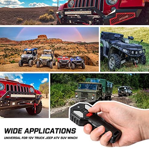 X-BULL New Wireless Winch 2 Remote Control Kit Handset Switch Car ATV SUV 12V