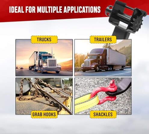 Mytee Products (2 Pack) Trailer Stake Pocket Winch Flatbed Utility Capacity# 16200 lbs