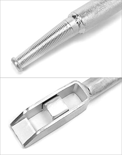 QWORK Square Head Carbon-Steel Combination Winch Bar, Non-Slip Handle for Versatility, Trusted Chain Binder and Winch Bar for Flatbed Trailers and Trucks