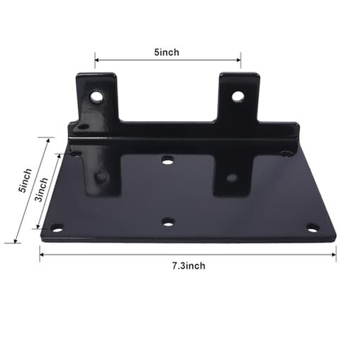 2000lb 12V ATV/UTV Electric Winch, Off-Road Waterproof Steel Cable Winch for ATV UTV Towing Trailer Winch, Including ATV, UTV, Car, Boat, Trucks, Jeeps, and Modified Vehicles