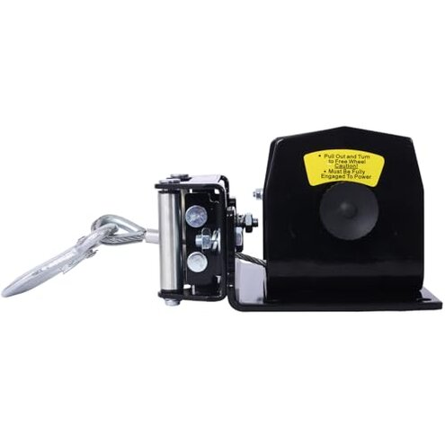 2000lb 12V ATV/UTV Electric Winch, Off-Road Waterproof Steel Cable Winch for ATV UTV Towing Trailer Winch, Including ATV, UTV, Car, Boat, Trucks, Jeeps, and Modified Vehicles