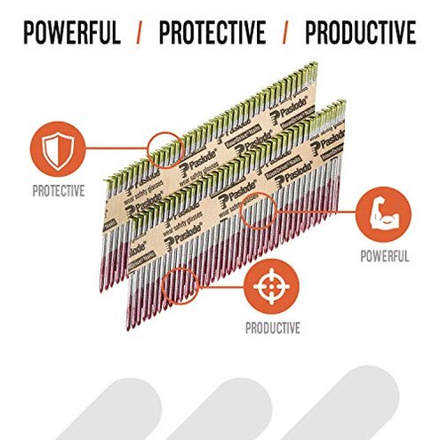 Paslode Hot Dipped Galavanized Framing Nails - 650385 - HDG 30 Degree Round Head - 3 inch x .120 Gauge - 2,000 per Box - For Paslode Framing Nailers