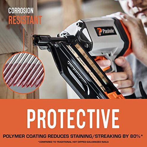 Paslode Hot Dipped Galavanized Framing Nails - 650385 - HDG 30 Degree Round Head - 3 inch x .120 Gauge - 2,000 per Box - For Paslode Framing Nailers