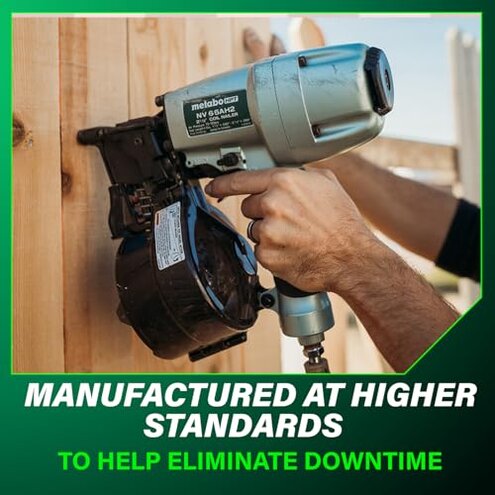 Metabo HPT Coil Siding Nails 3,600 Count, 1-3/4" x .092, 15 Degree Full Round Head, Ring Shank, Wire Coil, Hot Dipped Galvanized Steel Nails, for Siding, Fence Nails, Metal Siding, 13363HPT