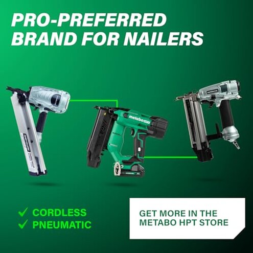 Metabo HPT Coil Siding Nails 3,600 Count, 1-3/4" x .092, 15 Degree Full Round Head, Ring Shank, Wire Coil, Hot Dipped Galvanized Steel Nails, for Siding, Fence Nails, Metal Siding, 13363HPT