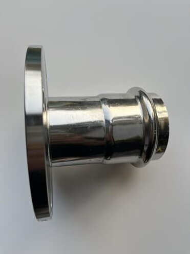 304 stainless steel compression flange adapter thin wall compression threading pipe drinking water pipe 1 series PN10(Inside diameter 76.1mm)