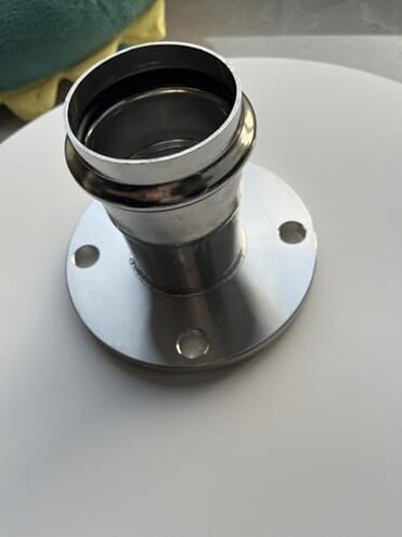 304 stainless steel compression flange adapter thin wall compression threading pipe drinking water pipe 1 series PN10(Inside diameter 76.1mm)