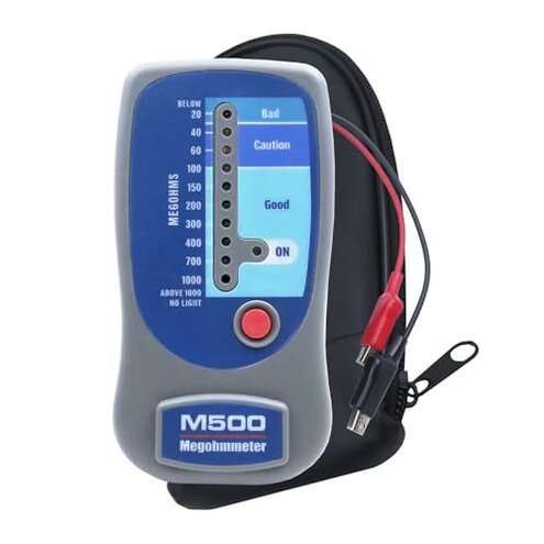 M500 Megohmmeter for Insulation Testing，Compatible with Supco M500 Electronic Megohmmeter up to 1000 Megohms