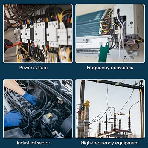 AIOMEST Digital Megohmmeter Megaohm Meter with 250V/500V/1000V Test Voltage Testing Insulation Resistance IR 0.1M&Omega;~2G&Omega;, Measure AC DC Volt Ohm, Continuity Tester, Megaohmeter w/Over-Range Indicator