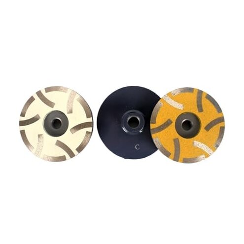 Raizi 4 Inch/100mm Resin Filled Diamond Grinding Disc Granite Marble Stone Cup Wheel Abrasive Tools(Fine,M14 Europe)