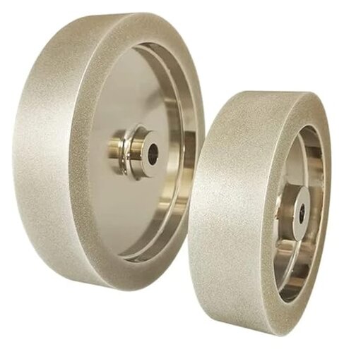 8 Inch CBN Grinding Wheel Tormek T-4 System, 200mm*38mm*12mm for Sharpening,Speed Steel HSS Tools Right/Round Angle(Round 1000 grit)