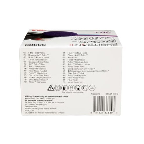 3M Cubitron II Roloc Fibre Disc, 786C, 33389, 3 in, 36+ Grit, 15 Pack, High Performance, Fast Cutting, Long Lasting
