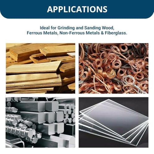 Benchmark Abrasives 5 Inch Sanding Discs Ceramic Resin Fiber Grinding Disc for Grinding, Stripping on Wood, Fiberglass, Steel, Metal, 7/8" Arbor Angle Grinder Sanding Disc, 25 Pack - 24 Grit