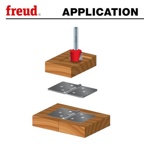 Freud 4 Piece Undersized Plywood Bit Set - Ideal for Routing Accurate Grooves in Undersized Panels - 1/2" Shank, Fits 1/4"-3/4" Thickness - 89-650
