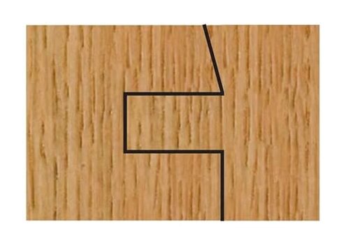 Whiteside 6009 15&deg; Shaker Cabinet Door Router Bit Set, 1/2" Shank, for 1/4" Panels, 2-Piece