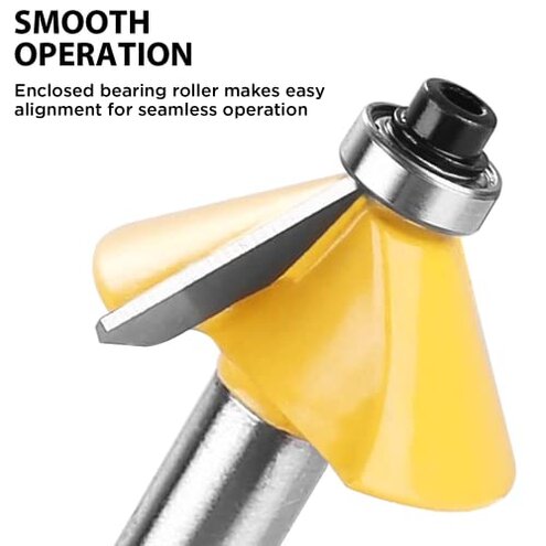 KOWOOD Router Bits Sets of 35B Pieces 1/4 Shank Router Bit Set T Shape Wood Milling Cutter