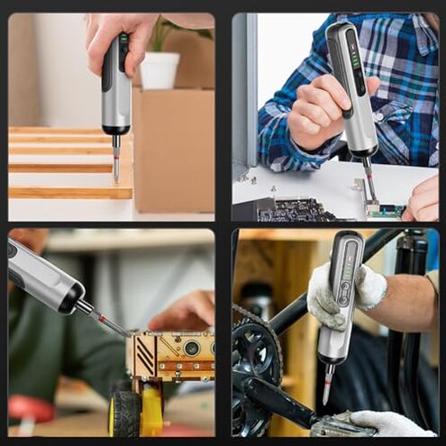 DEWALT Cordless Screwdriver USB Rechargeable with FLEXDRIVE Control and Screwdriver Bit Set, Electric Screwdriver Cordless with LED Light (DWHT66719)