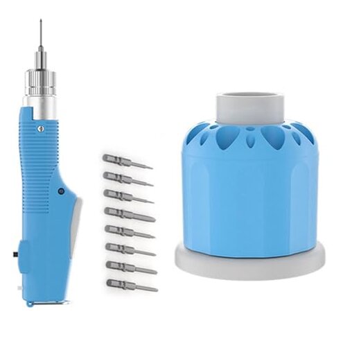 Enertwist Electric Screwdriver, 8V Max 10Nm Pink Cordless Screwdriver Rechargeable Set with 82 Accessory Kit and Charger in Carrying Case, 21+1 Cluth, Dual Position Handle, LED Light