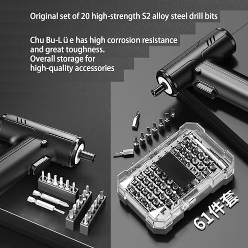 Hi-Spec 35pc Pink Tool Kit with 3.6V USB Electric Screwdriver and Drill Set. Complete Women Tool Set